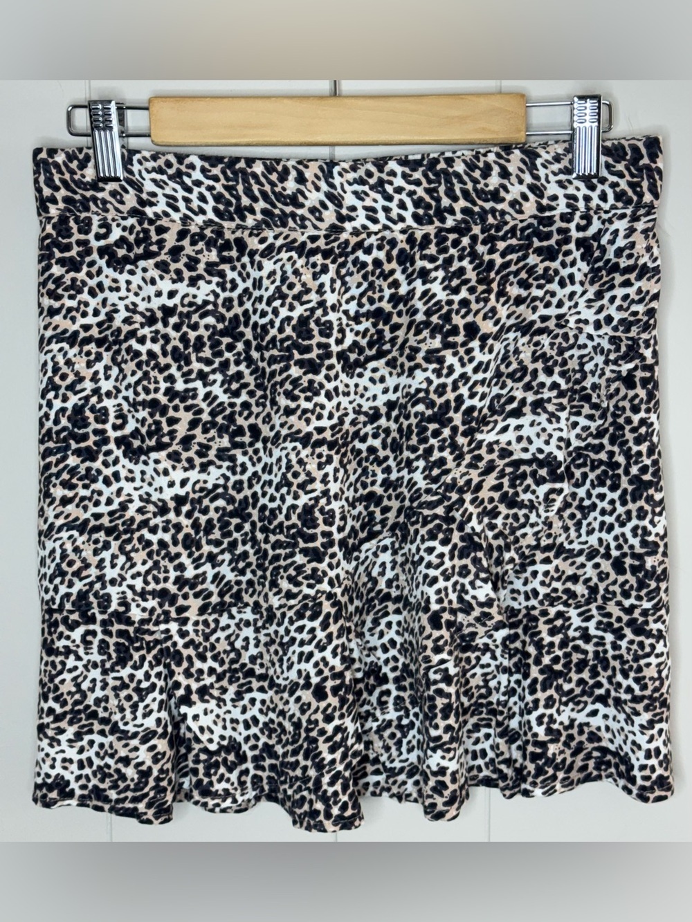 Sim & Sam Leopard Print Mini Skirt Large